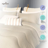 Night Lark Plapumă fără capac, 4.5 Tog, dimensiune rege, colecție Tufted Dot, lenjerie de pat de lux, hipoalergenic, lavabil la mașină, nisip cald Plapumi si pilote Naty Shop