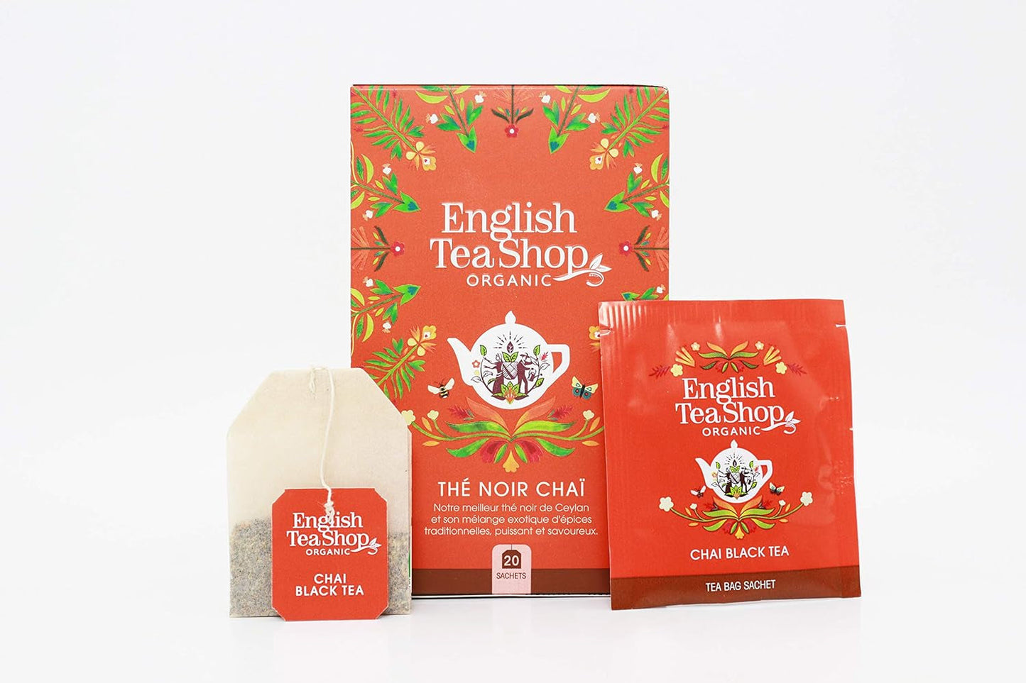 ETS - Ceai negru Chai, Naturland BIO, 20 pliculețe de ceai (pachet cu 2)