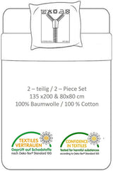 Lenjerie de pat pentru copii, filme si desene animate, reversibila, bumbac Lenjerie de pat - copii Naty Shop