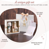 Sophie girafa set cadou de naștere Sophiesticated zornăitor pouet 00012 Jucarii Bebe Naty Shop
