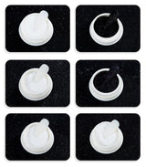 Chrome Nail Powder Aurora Ice Shimmer Chrome Pigment Pulver 4PCS Crome Pulver Nägel Nail Art Nageldesign