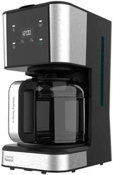 Espressor cu filtru Cecotec Coffee 66 Drop and Touch, putere 950 W, 1,5 L, 12 cești, ecran tactil, carafă din sticlă, cronometru 24 de ore, 6 comutatoare, filtru reutilizabil tip plasă