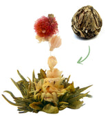 Flori de ceai „THREE FLOWER” 1 bucată de ceai | Frunze de ceai verde - Flori de gălbenele - Flori de cresson european | Ideal pentru iubitorii de ceai | Ceai verde | Ceai de flori | 6G