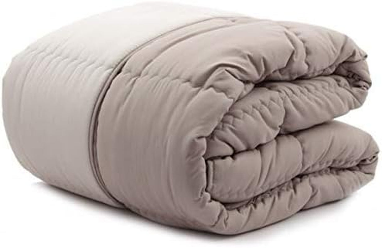 Cuvertură modernă Caleffi, microfibră, taupe, pat dublu Plapumi si pilote Naty Shop