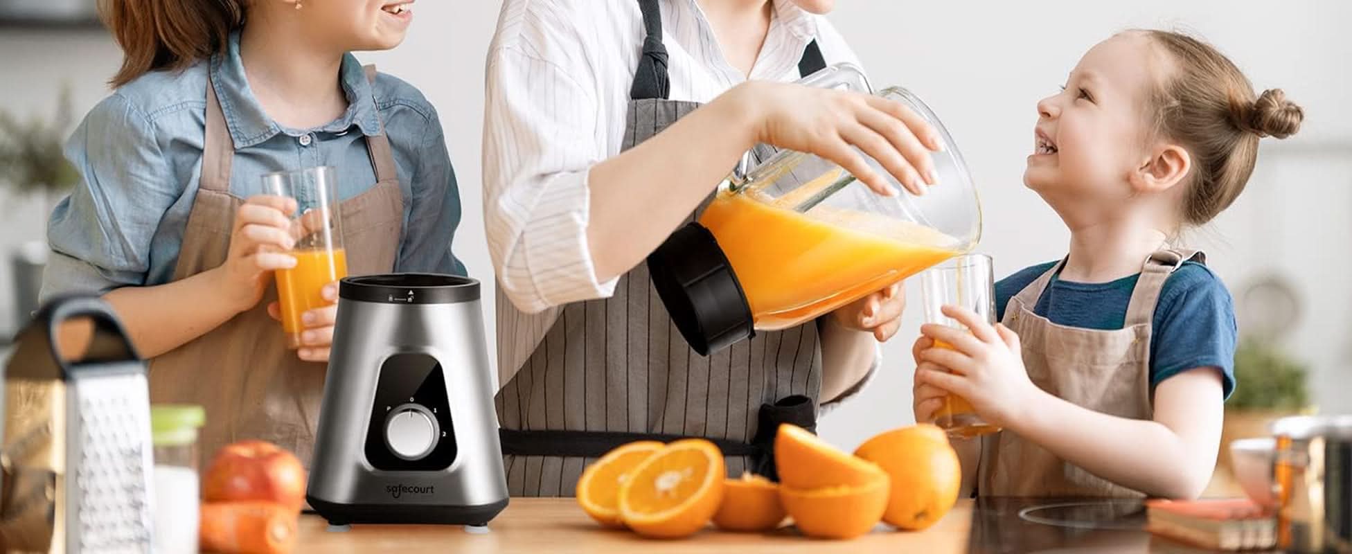 Safecourt Kitchen - Blender - Sportblender - 1000 Watt - to Go Beker - Smoothie Maker Bucatarie Naty Shop