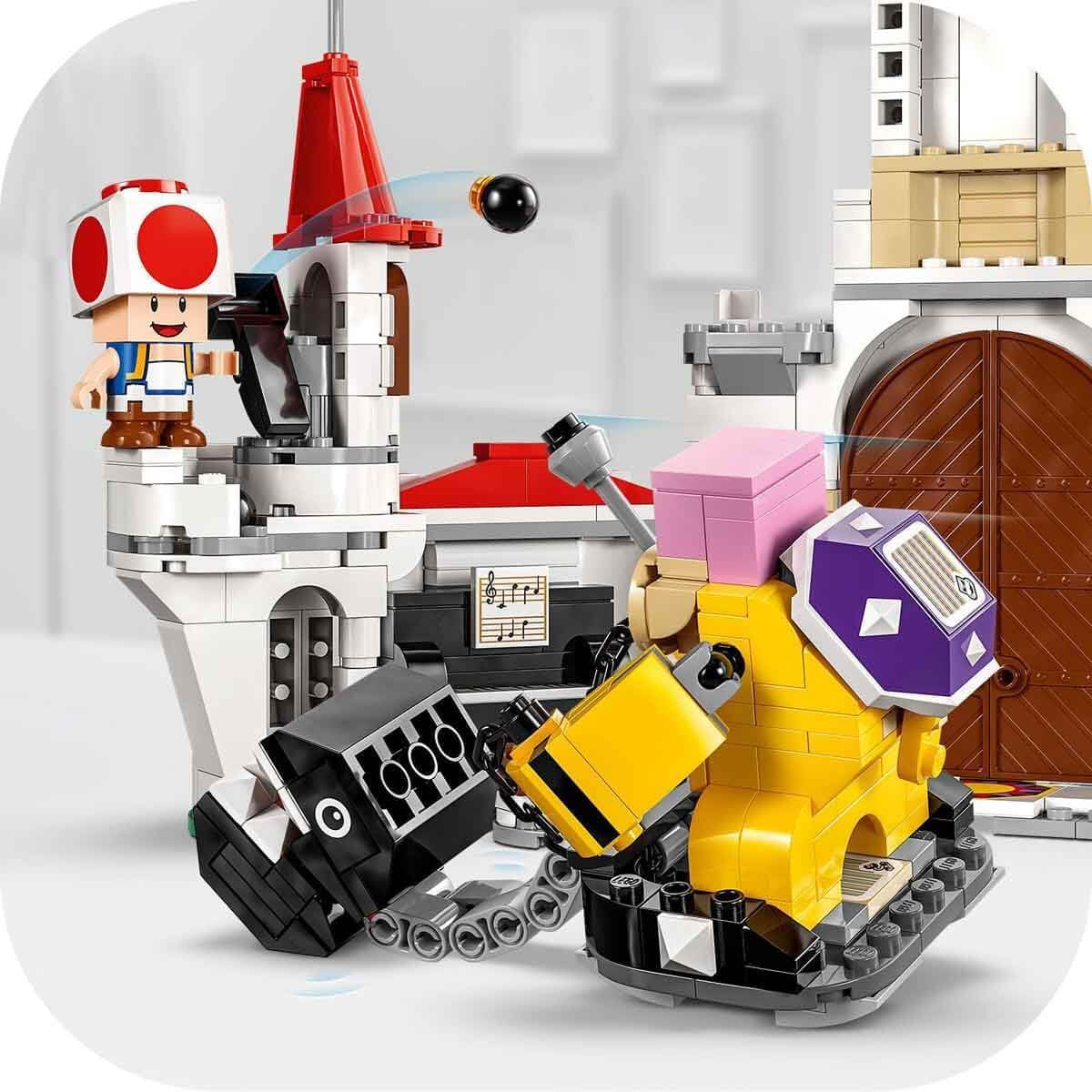 LEGO Super Mario Înfruntare cu Roy la Palatul Ciupercilor, set de aventură cu personaje Nintendo, cadou pentru fete, băieți și gameri de la 7 ani 71435 Seturi de constructie Besuche den LEGO-Store