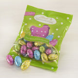 Micii Prieteni de Paște cu Ciocolată | 2 x 100 g și Decor de Ciocolată Mini Ouă cu Lapte Alpin | 2 x 180 g Pliculețe | Ouă de ciocolată cu lapte premium, ambalate vesel și colorat, în patru culori, pentru Paște