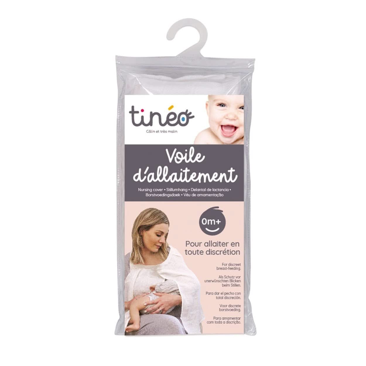 Prosop pentru alăptare, alb Accesorii Hrana si Alaptare Bebe Naty Shop