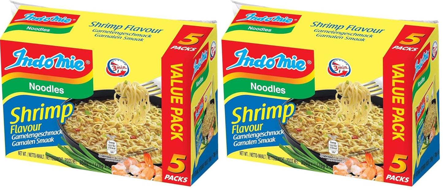 INDOMIE - Tăiței instant cu creveți, pachet de 5 - (1 x 5 x 70 g)