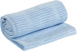 Family Bedding Pătură celulară roz pentru pat dublu, bumbac, cuvertură de pat mare, reversibilă, ușoară, termică, moale, pătură celulară tradițională, 230 X 230 cm Plapumi si pilote Naty Shop Albastru Pat dublu (230X230Cm)
