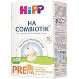 HiPP PRE HA Combiotik (4 x 600g), formulă de lapte praf hidrolizată pentru sugari de la naștere, cu culturi naturale de acid lactic, pentru sisteme imunitare sensibile