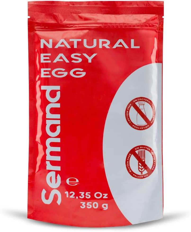 Eiklarpulver (350 g) | Getrocknetes Eiklar Pulver | Eialbumin für Backen & Kochen | Ohne Zusatzstoffe | Laktosefrei | Zip-Beutel Verpackung