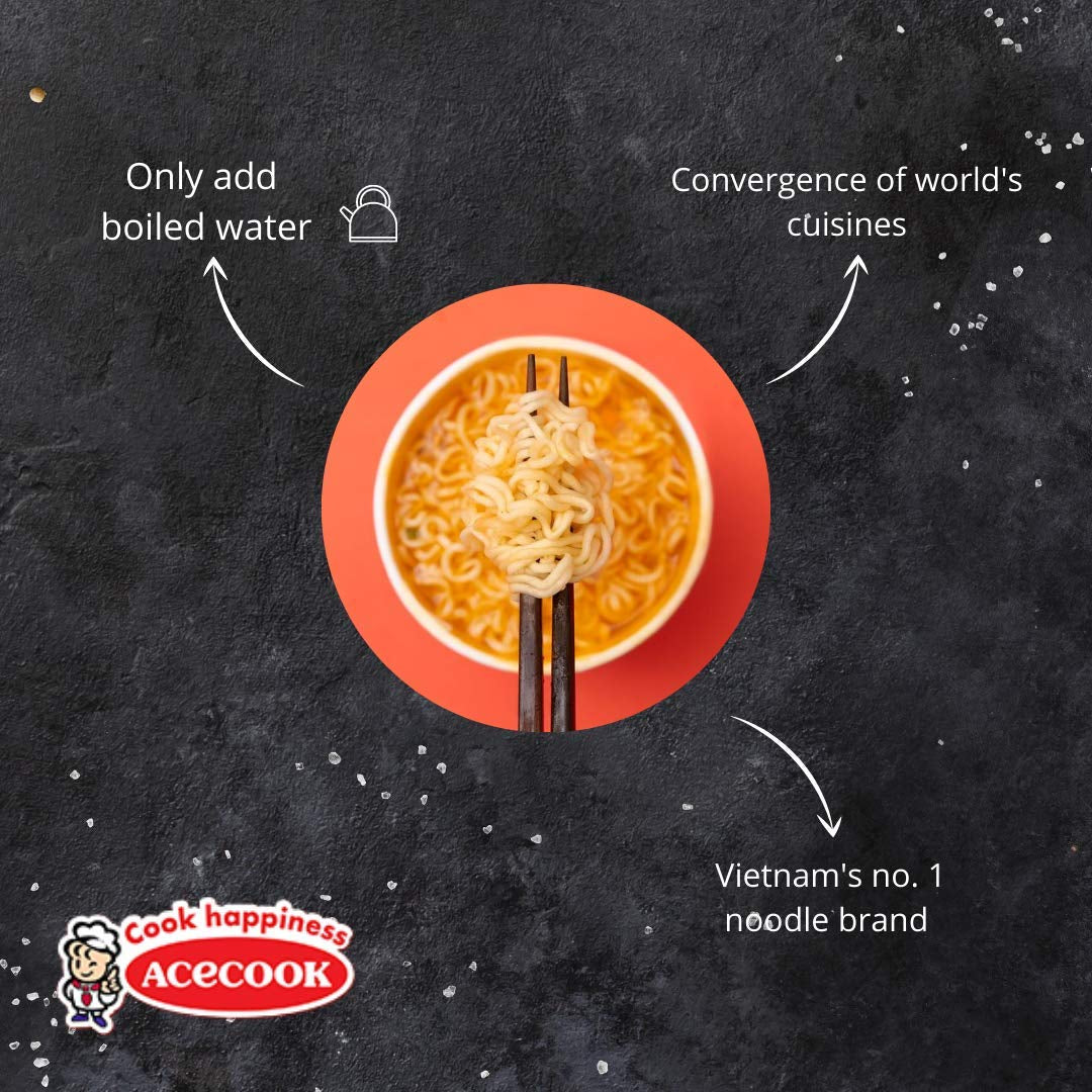 ACECOOK - OR Tăiței instant de orez Nam Vang - Pachet multiplu (24 x 71 g)