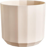 Ghiveci rotund elho Facet 23cm - pentru interior - 100% plastic reciclat - Ø 22,7 x H 20,4 cm - Roz/Roz migdală