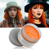 Culoare temporară a părului, Styling Hair Tone pentru bărbați femei, Pomadă pentru coafură naturală, Ceară pentru vopsirea părului pentru petreceri, Cosplay și Halloween, 4.23 oz (Silver Grey) Vopsea pentru par Naty Shop 8 Portocaliu