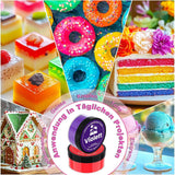 Colorant alimentar pudră 12 culori x 5 g - Colorant alimentar foarte concentrat pentru copt, colorant alimentar pudră pentru prăjituri, macarons, fursecuri, glazură (pentru uz casnic și profesional)