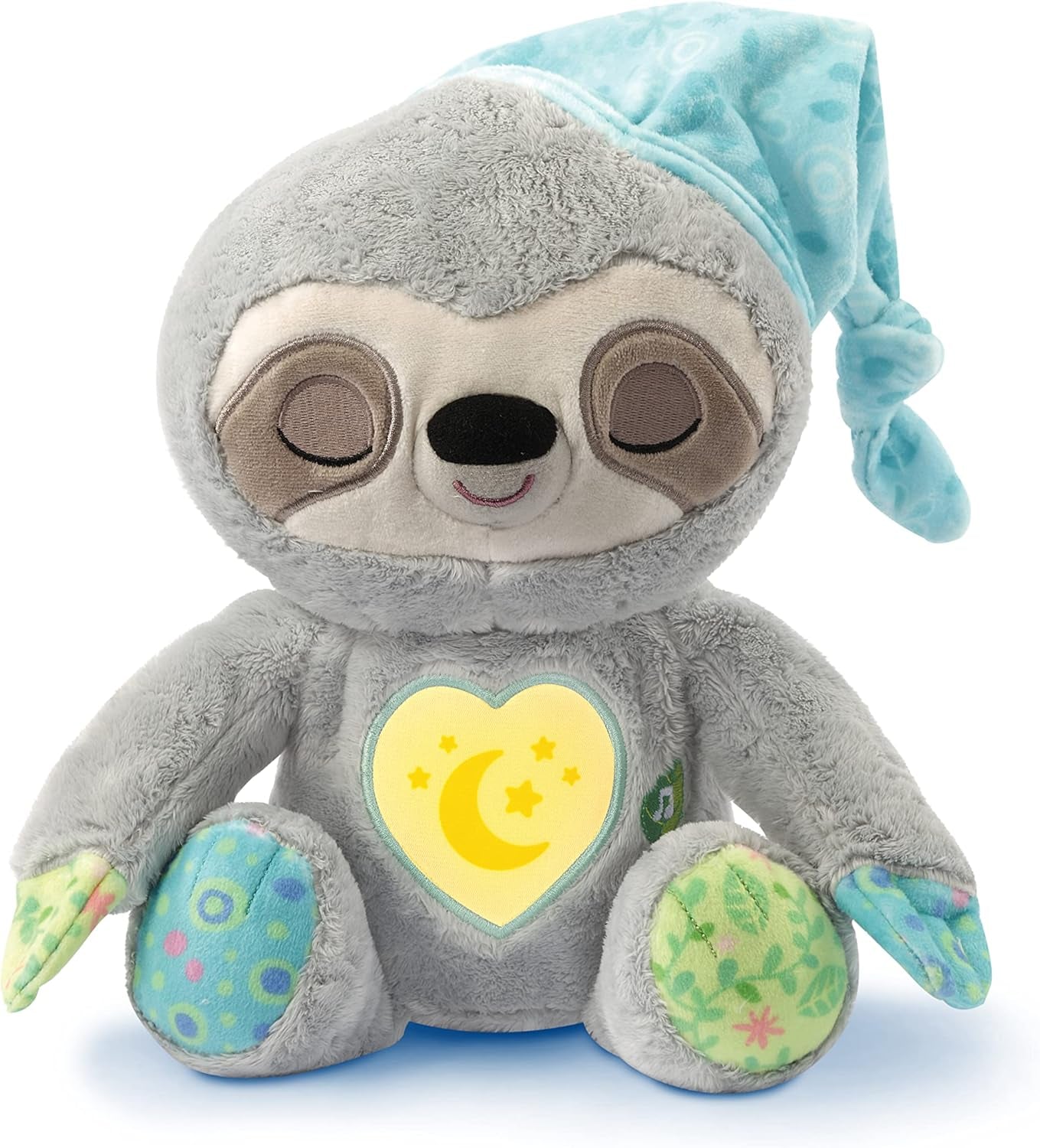 VTech Baby Schnarchi, leneșul somnoros - Jucărie drăguță de pluș pentru a vă ajuta să adormiți - Cu sunete naturale și cotidiene, muzică și lumină de noapte - Pentru copii de la naștere Jucarii Bebe Naty Shop