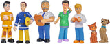 Simba 109252538 - Set de figurine Fireman Sam, 6 piese, 2 asortate, O singură versiune furnizată, 5-7cm figurine de joacă, De la 3 ani Action figures Naty Shop