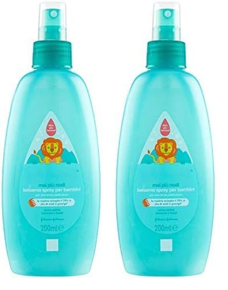 Spray pentru copii, fără noduri, descurcare, fără lacrimi, de asemenea, pentru păr lung sau creț, 200 ml Produse pentru descurcarea părului Naty Shop 200 Ml (pachet de 2)