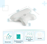 Pernă CPAP din spumă cu memorie, pentru cei care dorm lateral și cei care dorm pe spate. Pernă pentru apnee în somn. Potrivit pentru toți utilizatorii de măști CPAP. Pernă pentru susținerea gâtului. Pernă pentru gât. Perne ortopedice cervicale Naty Shop