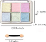 6 Farben Chrom Glitzerpulver Für Nägel, Chrome Nail Powder, Neon Pearl Nail Art Pulver Nagel Pigment Pulver Set DIY Nageldesign