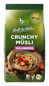 Muesli crocant cu fructe de pădure Biozentrale | 375 g Muesli organic | Ideal pentru micul dejun și pentru paharul tău de muesli la pachet | O alternativă la batoanele de muesli