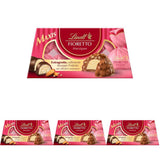 Lindt Chocolate | Set cadou FIORETTO Zabaione | 138g | 6 praline de ciocolată cu lapte cu umplutură de trufe Zabaione și topping crocant, conținând alcool | Cadou de ciocolată