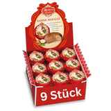 Plăcintă cu ciocolată și trufe Reber Bites, trufe cu brandy pe nuga cremoasă, acoperită cu ciocolată delicată cu lapte alpină, 40g (1 bucată)