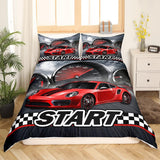 Jungen Cartoon Auto Bettwäsche Set 135X200,Kinder Bau Fahrzeuge Tröster Abdeckung Für Kind Kleinkind Teens,Dinosaurier Bettbezug,Traktor Maschinerie Bagger Bettdecke Abdeckung,Lkw Autos Bettwäsche Naty Shop Multi 7 220*240+80*80*2