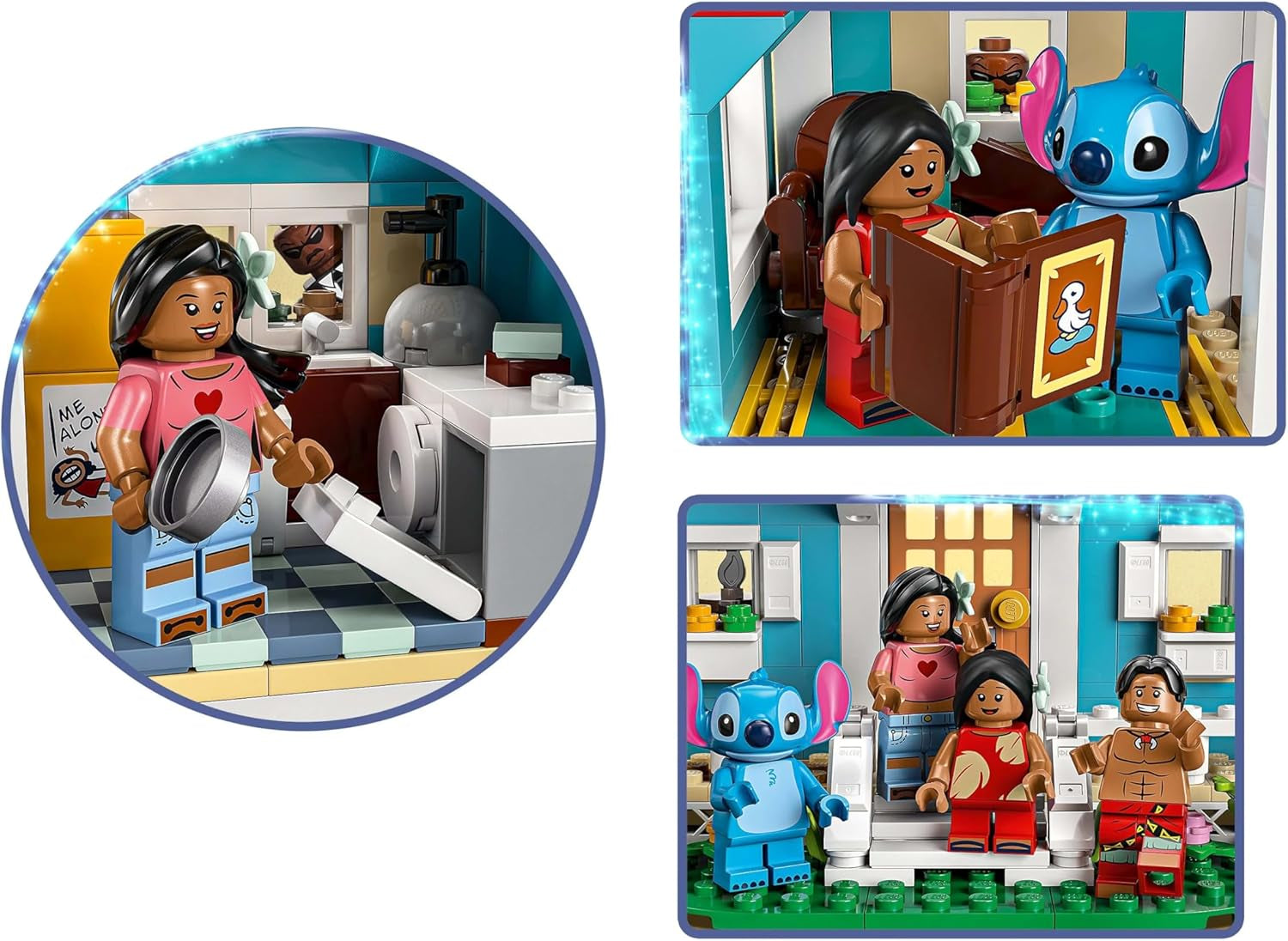 LEGO Ç€ Disney Casa de pe plajă din "Lilo și Stitch" - Jucărie de construit cu 6 camere, observator, navă spațială și 5 minifigurine - cadou de ziua de naștere pentru fete și băieți de 9+ și fani 43268 Seturi de constructie Besuche den LEGO-Store