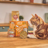 Hrană umedă naturală Lily's Kitchen pentru pisici adulte, la conservă, bucăți gustoase în sos cu pui, rețetă fără cereale (24 tăvi x 85 g)
