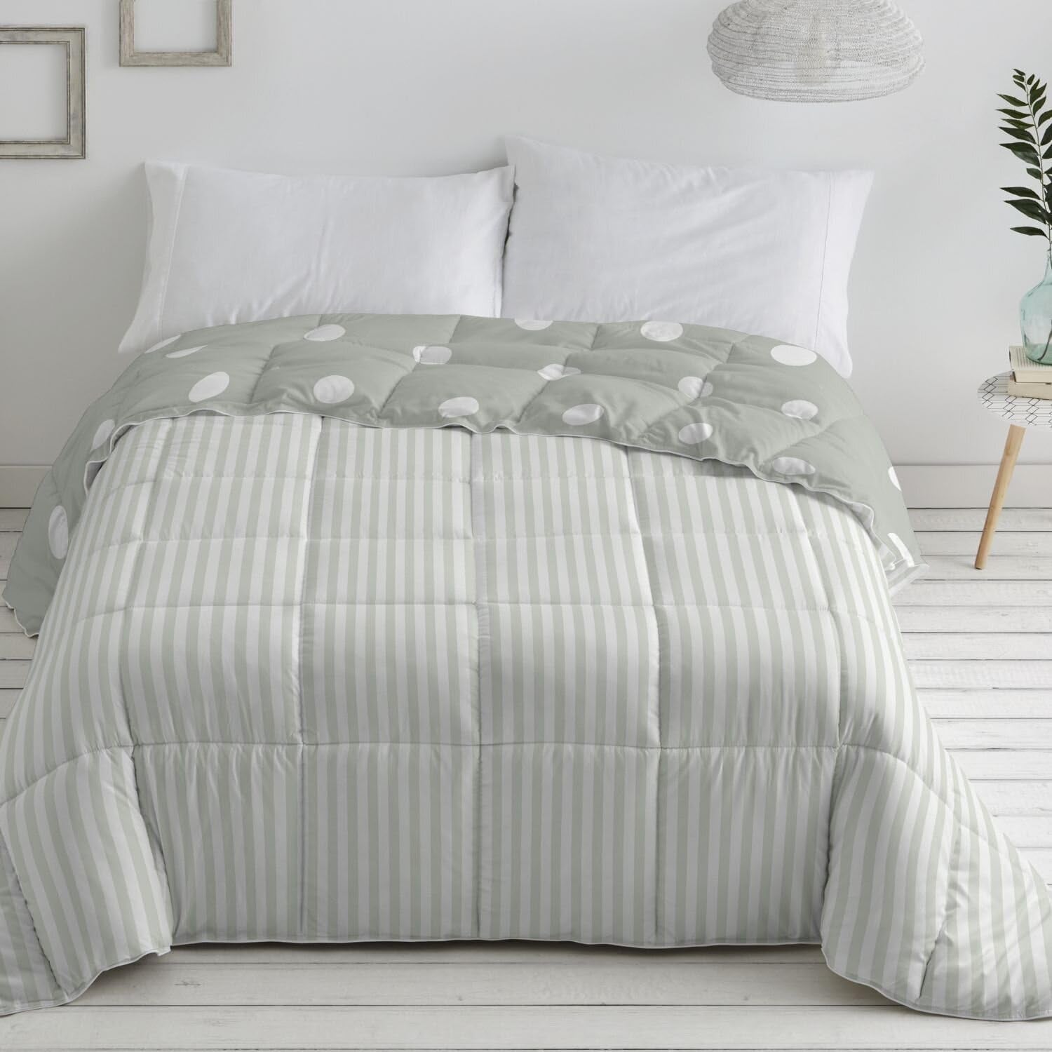 Comforter plapuma, sintetic, verde mentă, Ancho De 150 a 160 Cm Plapumi si pilote Naty Shop