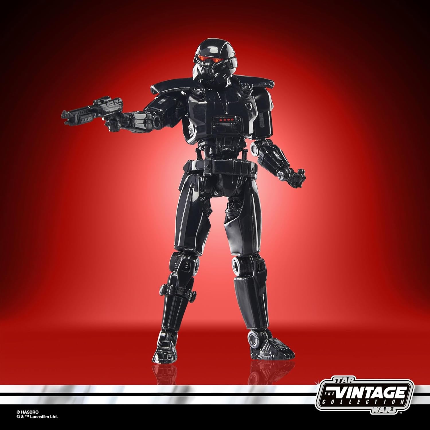 Star Wars Colecția Vintage Dark Trooper, figură de acțiune pentru a colecta Mandalorian (Scară 9.5 Cm) Action figures Naty Shop
