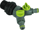 Racord rezervor cu robinet de închidere, filet exterior 26,44 mm, conector rapid 3/4", racord butoi de ploaie, butoi de ploaie, butoaie cu apă, 1 bucată