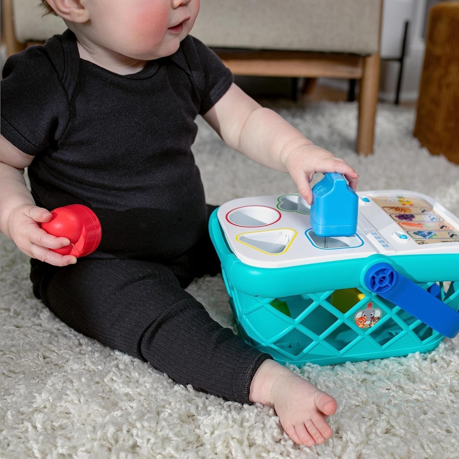 Jucărie Baby Einstein + Hape Magic Touch Register Pretend to Check Out, cu sunete reale și muzică, de la 9 luni în sus Jucarii Bebe Naty Shop