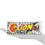 Baton de ciocolată LION Black & White, o gustare cu gust intens, ciocolată crocantă și chipsuri crocante, umplutură de brownie, o experiență unică de îmbucătură, 1 pachet (5 x 30g)