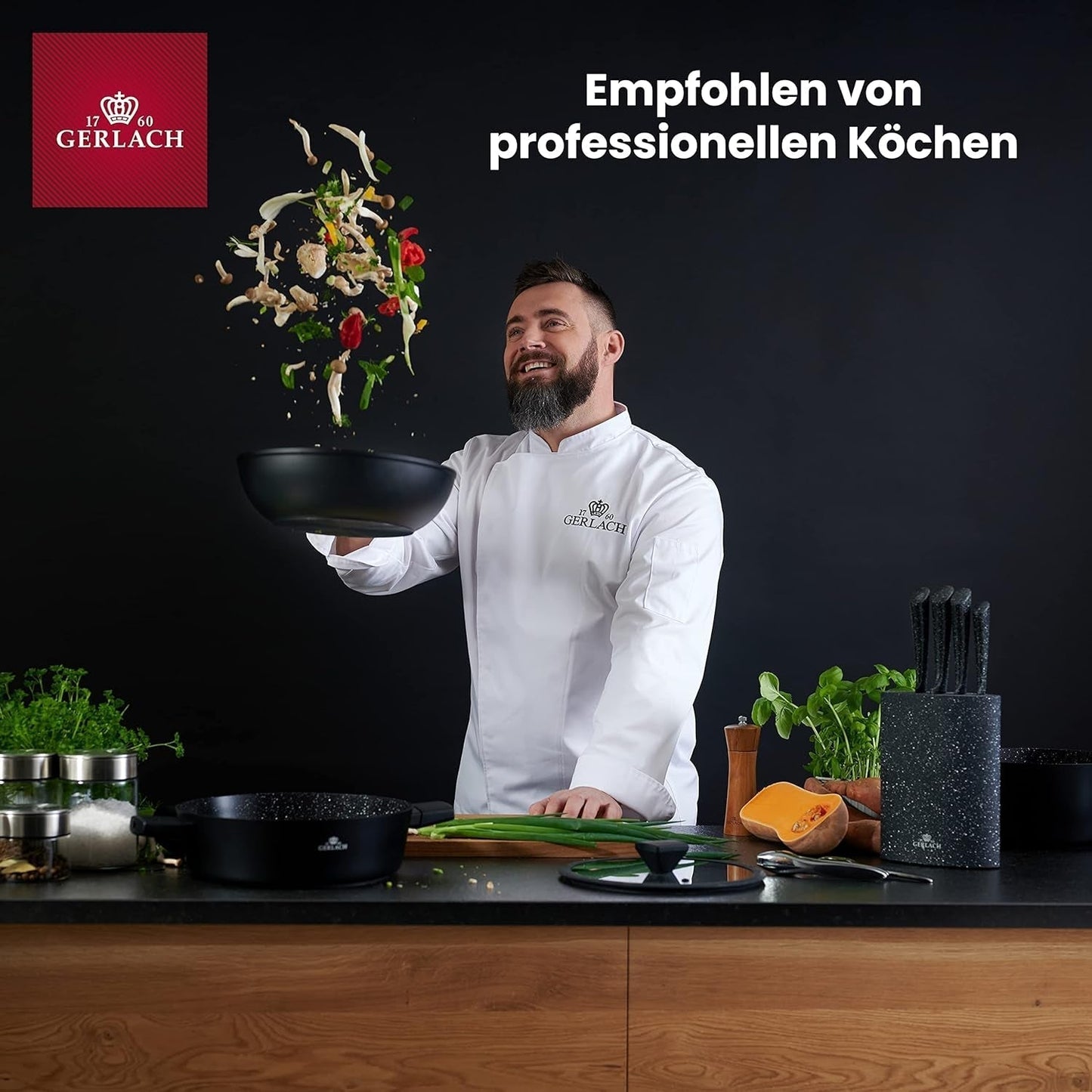 Gerlach Modern Besteck-Set Für 6 Personen Spülmaschinenfest Essbesteck Aus Edelstahl Elegantes Besteck Mit Messer Gabel Löffel Und Teelöffel Tafelbesteck Rostfrei 24 Stk Naty Shop