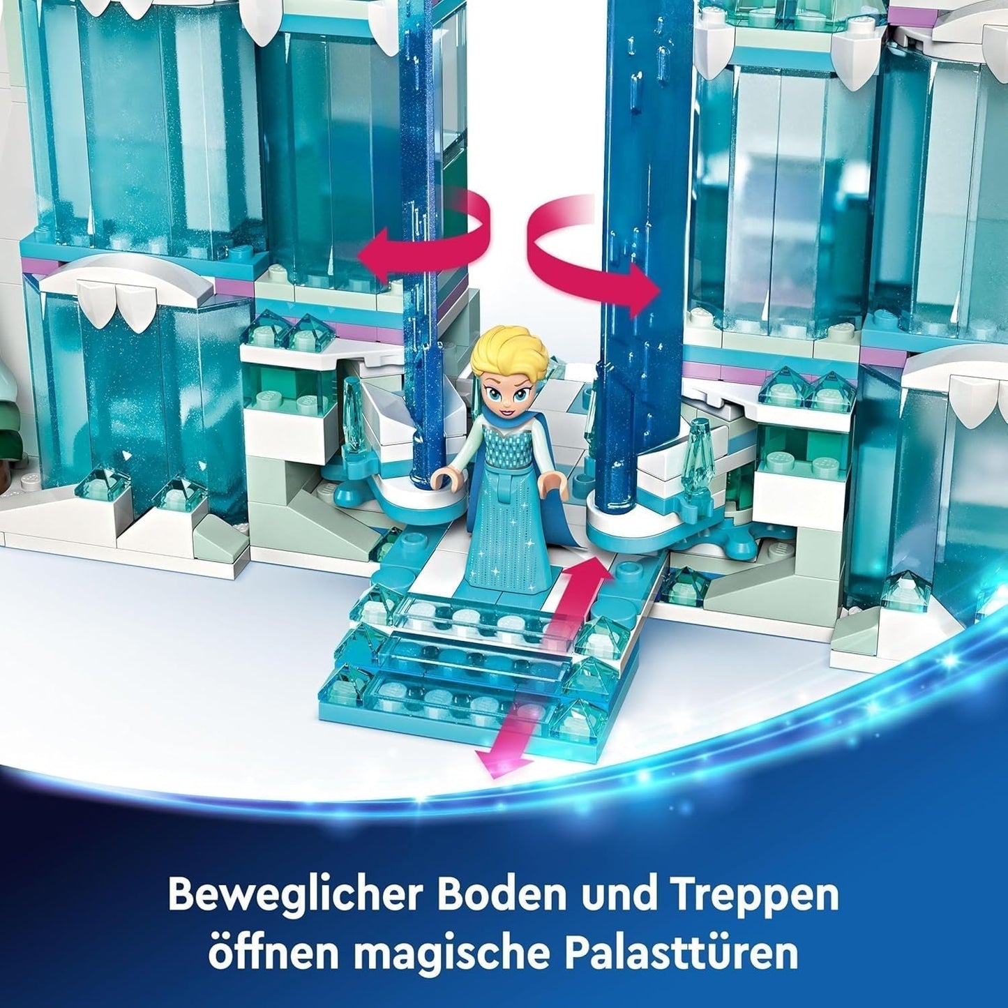 LEGO Ç€ Disney Frozen Palatul de iarnă al Elsei, set de construit și jucat pentru copii cu palat model și minifigurine ELSA și Anna, cadou pentru fete, băieți și fani ai filmului de la 6 ani 43244 Seturi de constructie Besuche den LEGO-Store