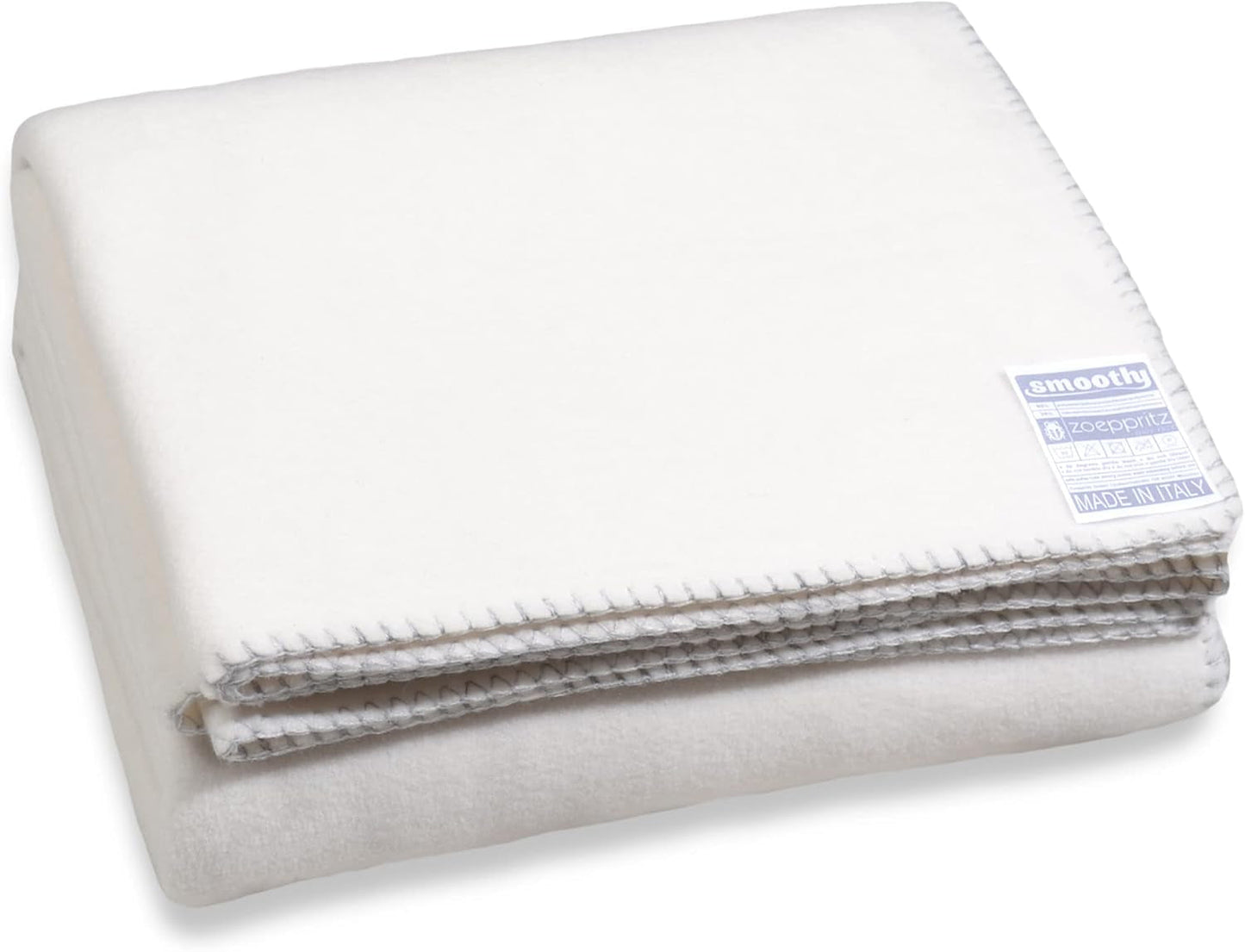 Zoeppritz din 1828 Pătură din fleece Smoothy - Pătură confortabilă pufoasă din fleece polar - Vegan - 140X190Cm - 010 Off-White, 010 Offwhite Paturi si Cuverturi Zoeppritz Since 1828 Alb-deschis 140X190Cm