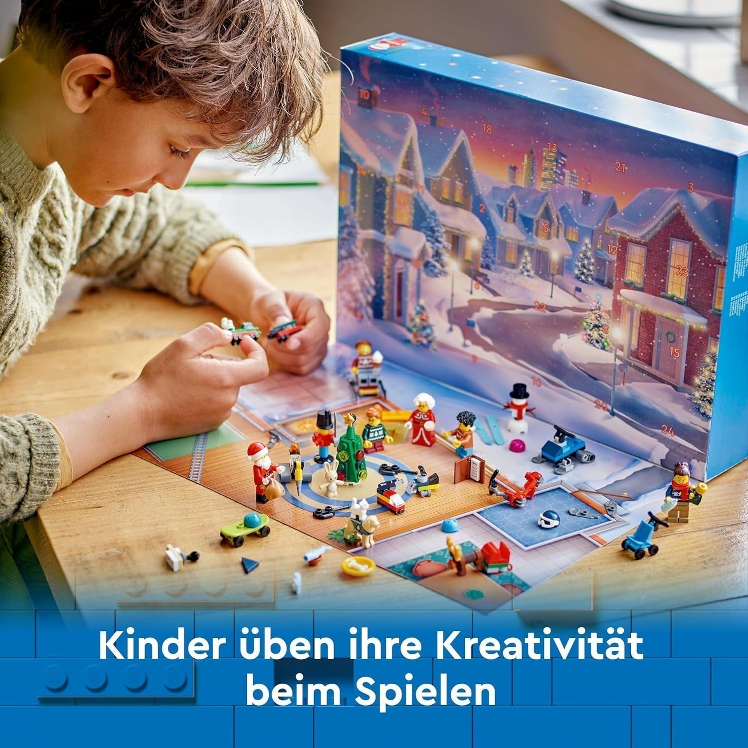LEGO City Advent Calendar 2024, cadou de Advent pentru copii de la 5 ani, 24 de surprize, minifigurine în salopete de Crăciun, Moș Crăciun și doamna Moș Crăciun, cadou de Crăciun 60436 Seturi de constructie Besuche den LEGO-Store
