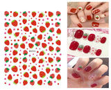 12 Blatt Nagelsticker Süß Kinder Nagelaufkleber Selbstklebend Weihnachtsblumen Blätter Tiere Pflanzen Früchte Nail Art Sticker Dekoration Nageldesign Zubehör