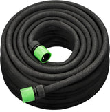 Furtun de picurare Relaxdays, irigare, furtun de irigare de 30 m, irigare straturi înalte și garduri vii, furtun de irigare, negru