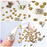Nail Art Rotating Charm, 20 Stück Spinning Nail Charms Nail Rotating Bearing Für Nail Art Design DIY Crafting Schmuck Zubehör