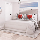 PETTI Artigiani Italiani - Cuvertură de iarnă pentru pat dublu, maxi, monocoloră, față-verso, alb, gri, 100% Made in Italy Plapumi si pilote Naty Shop Gri Dimensiune pat 140X200: [Plapuma 240 X 260 Cm]