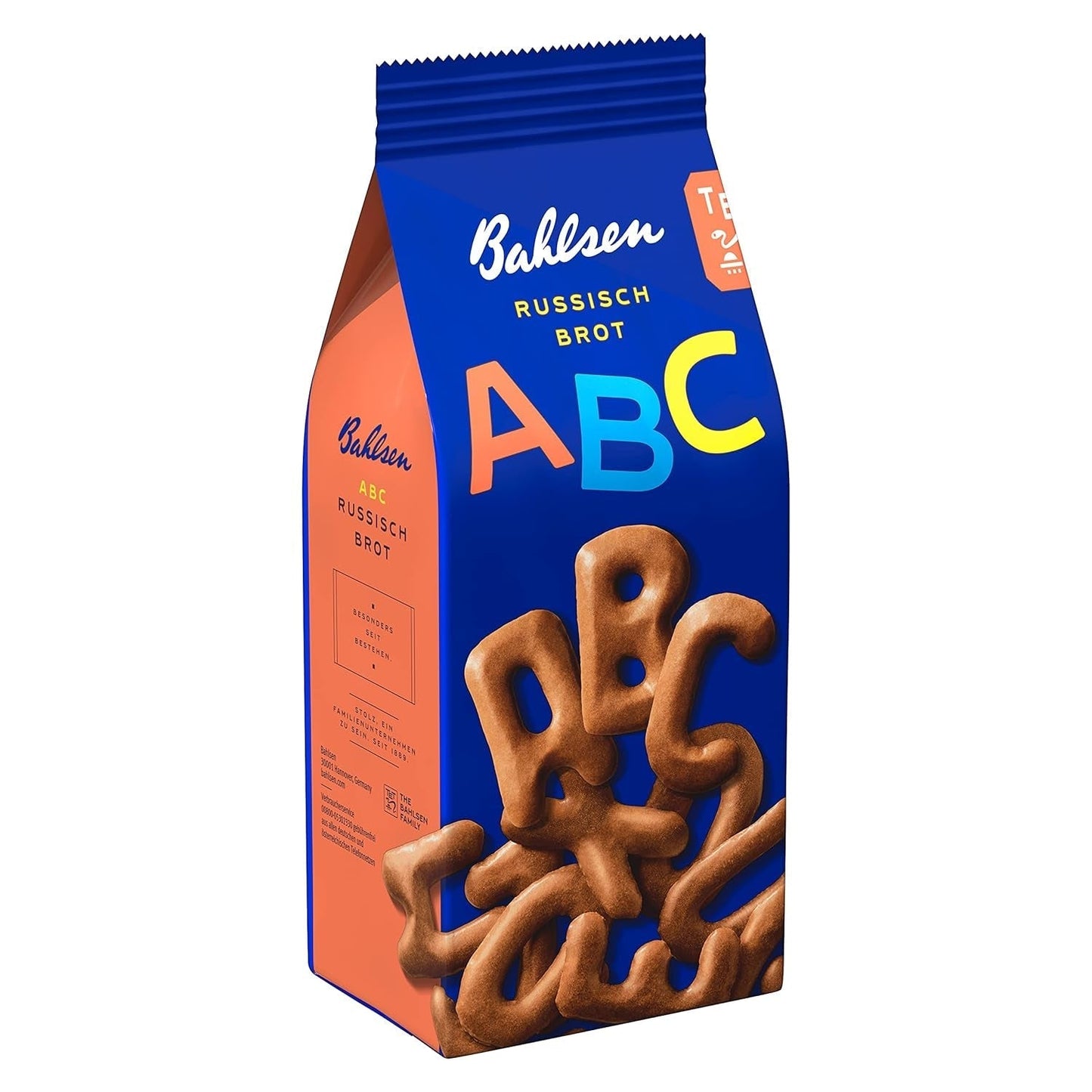 Pâine rusească ABC Bahlsen - Pachet de 12 - Fursecuri crocante în formă de literă (12 x 100g)