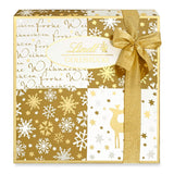 Lindt Chocolate | Cutie de praline Gold Pieces | 180g | 18 praline în 10 sortimente ca sortiment fin de praline, unele cu alcool | Cutie cadou premium cu praline de Crăciun