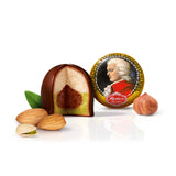Bile Reber Mozart – pungă de cofetărie cu 8 bucăți – Bile Reber Mozart autentice din ciocolată neagră, marțipan și nuga - 1 x 160 g