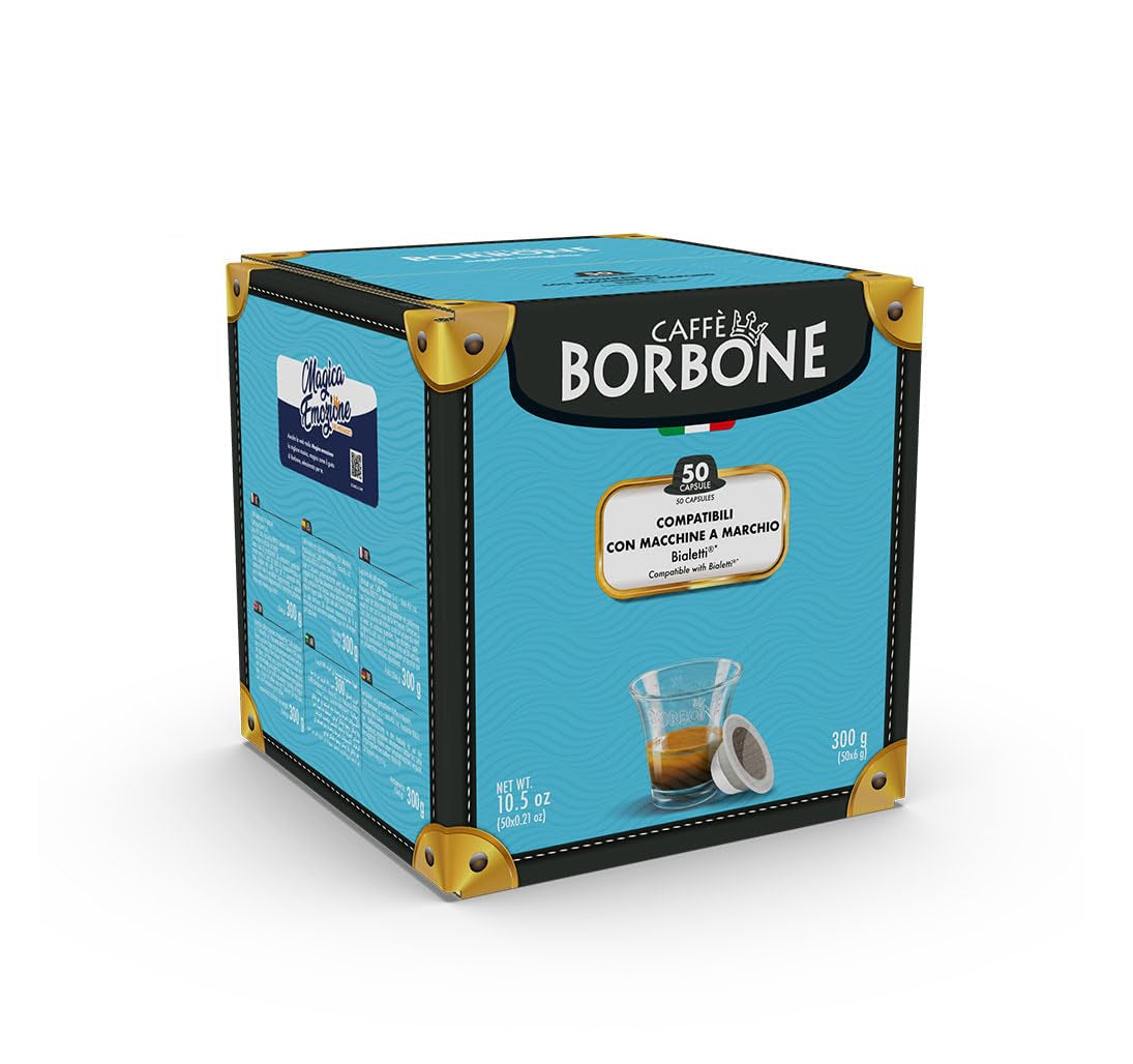 Caffè Borbone Gold-Kaffeemischung - 50 Kapseln - Kompatibel mit Kaffeemaschinen der Marke Bialetti®*