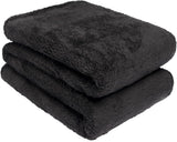 Brentford's Teddy Fleece Blanket, Pătură mare pentru pat, plușată, super moale, caldă, pentru canapea, pat, cuvertură de pat, negru - 150 X 200 Cm Paturi si Cuverturi Besuche den Brentfords-Store Negru 150 X 200 Cm