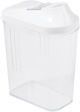 cutie de turnare keeeper pentru provizii uscate, capac de dozare reglabil continuu, plastic, 500 ml, 8 x 4,5 x 15 cm, Paola, alb Cutii depozitare alimente Naty Shop